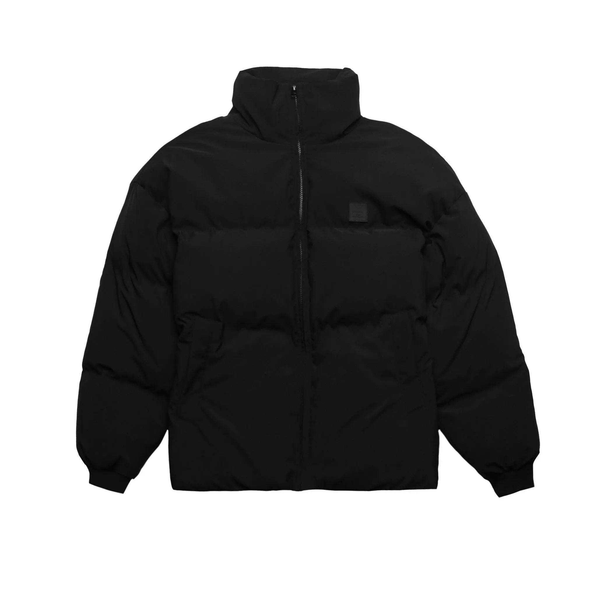 HOMME  Rubber Patch Puffer Jacket Black