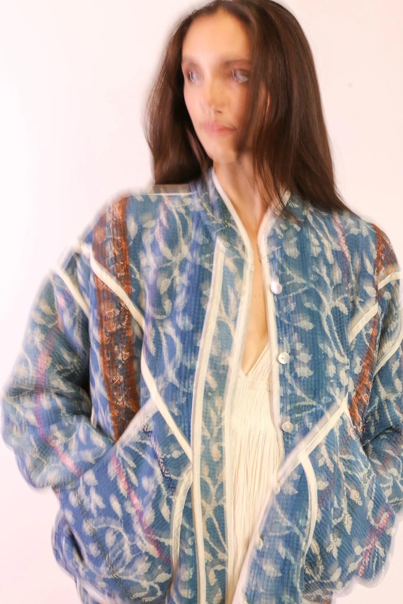 INDIGO KANTHA JACKET EMMY