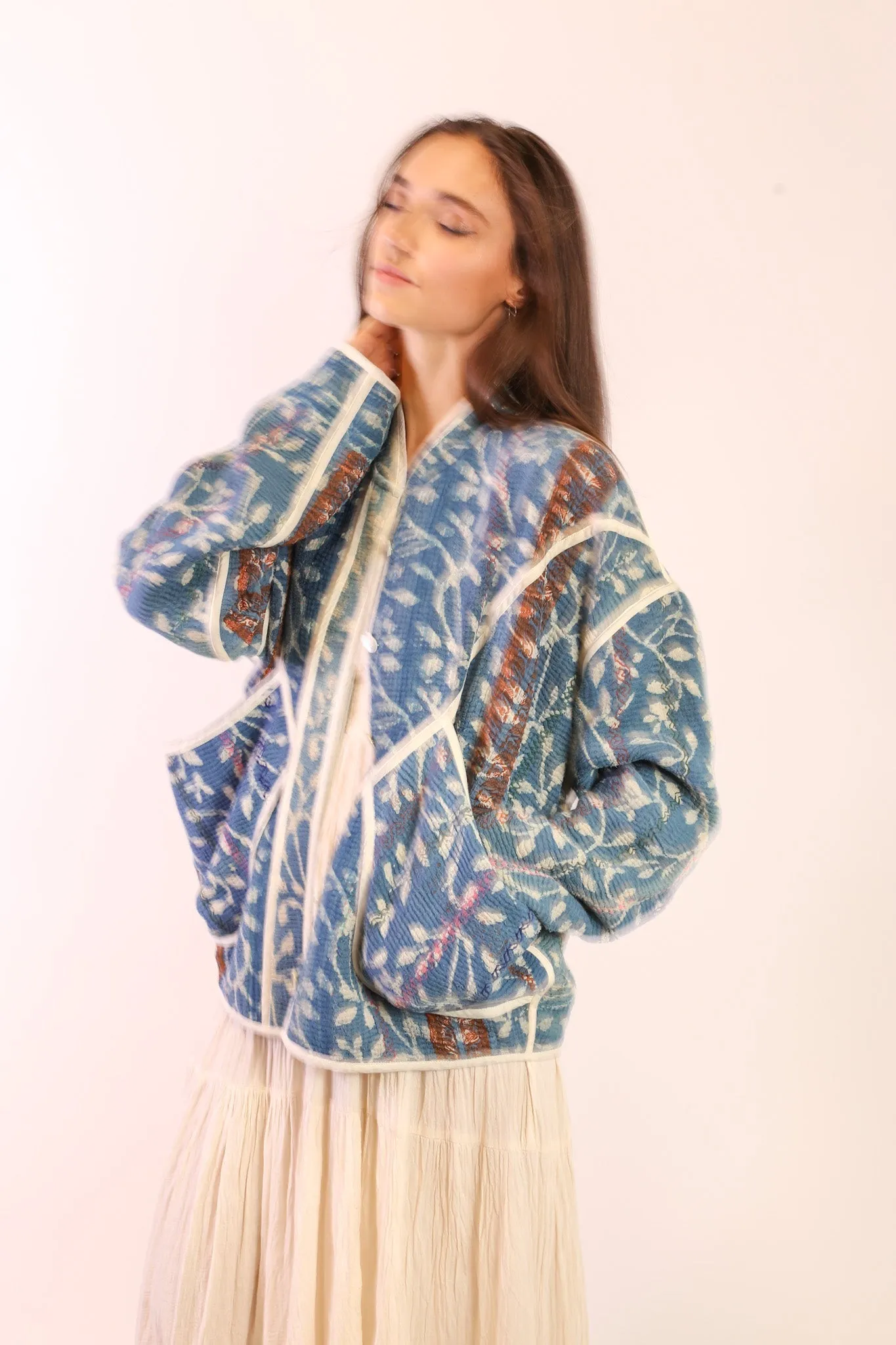 INDIGO KANTHA JACKET EMMY