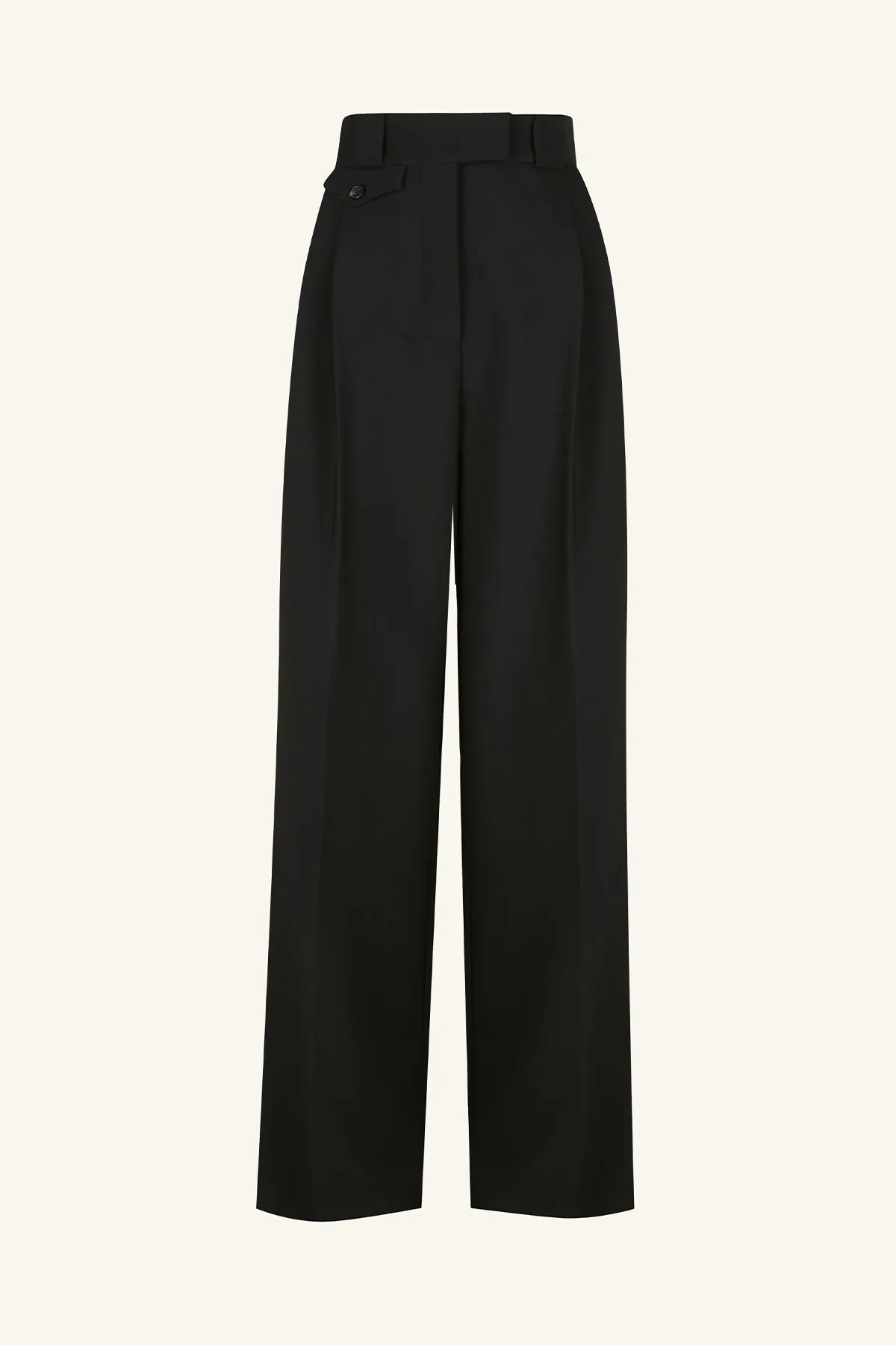 IRENA HIGH WAISTED TAILORED PANT - BLACK