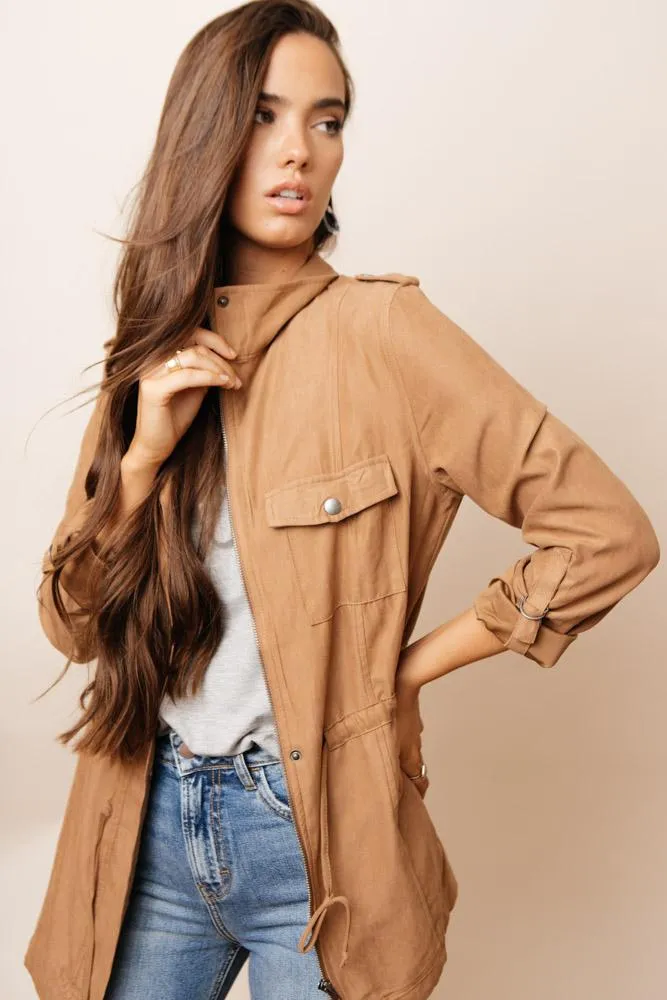 Isley Utility Jacket in Camel