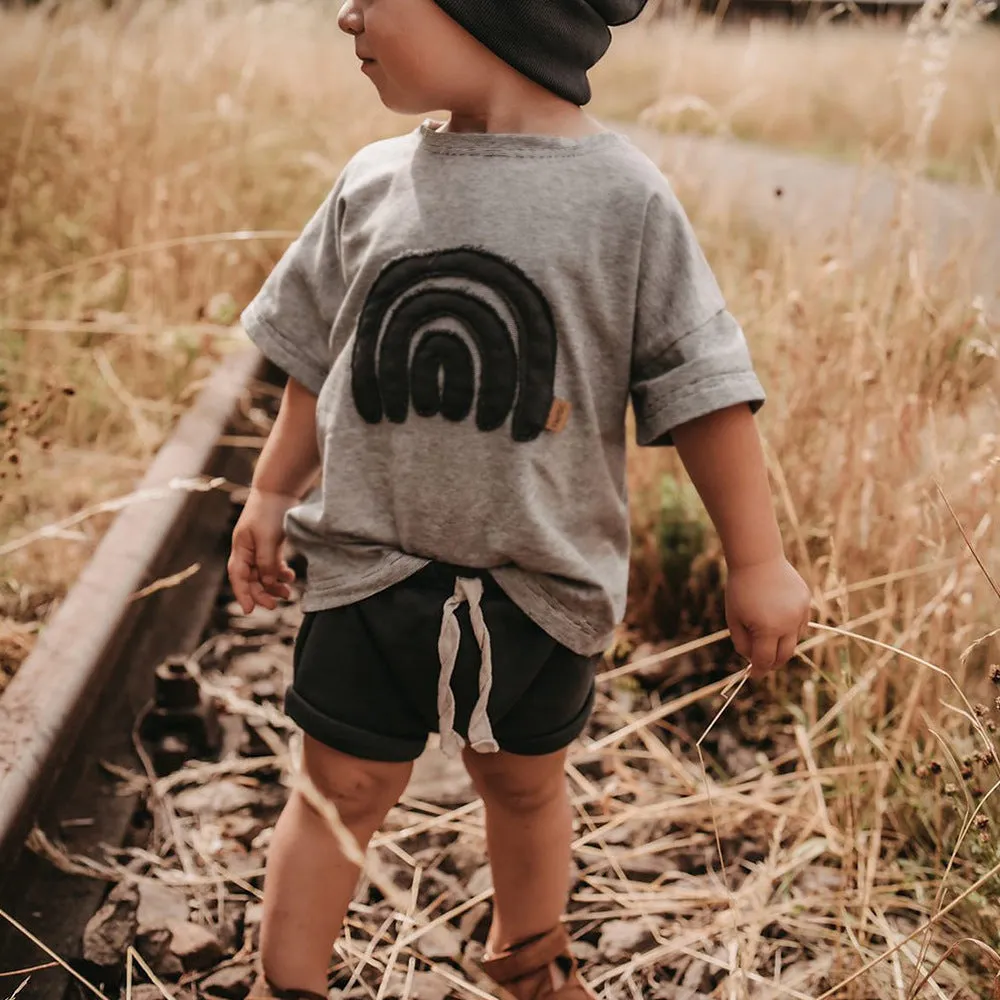 Just Rainbows Embroidered Cotton Tee and/or Matching Shorts