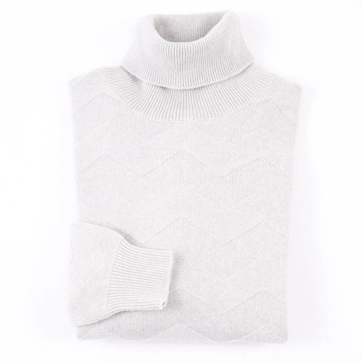 Kiton Chevron Knit Cashmere Sweater