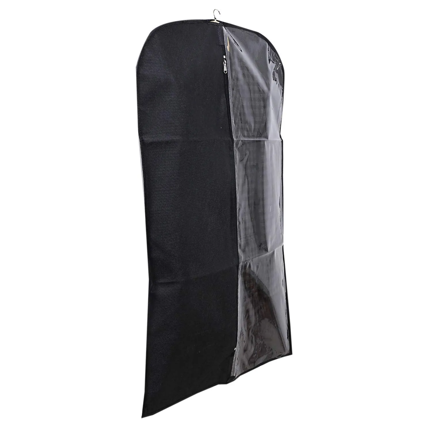 Kuber Industries 8 Pieces Half Transparent Non Woven Men's Coat Blazer Suit Cover (Black) -CTKTC41362