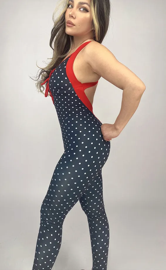 La Fitwear Jumpsuit Wild Love Polka Dot