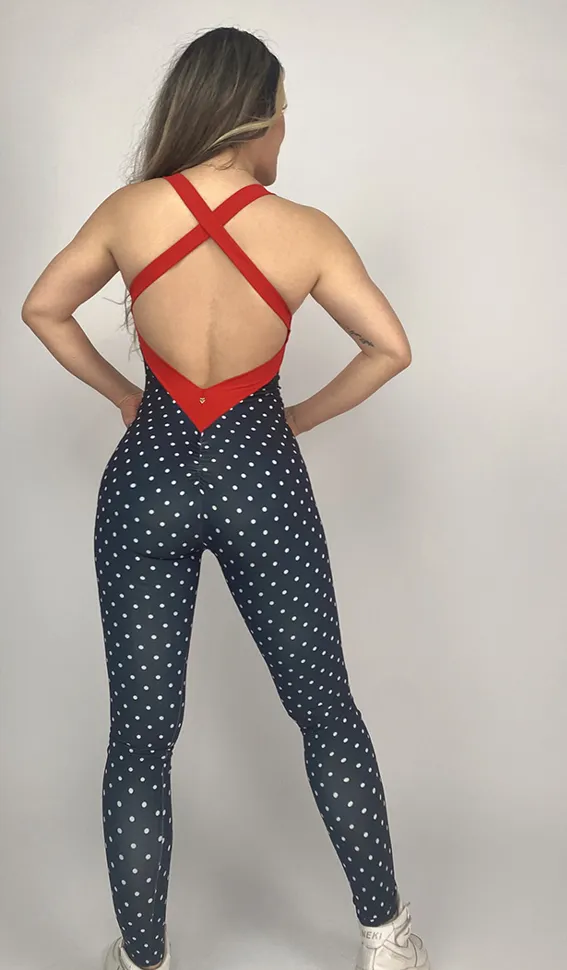 La Fitwear Jumpsuit Wild Love Polka Dot