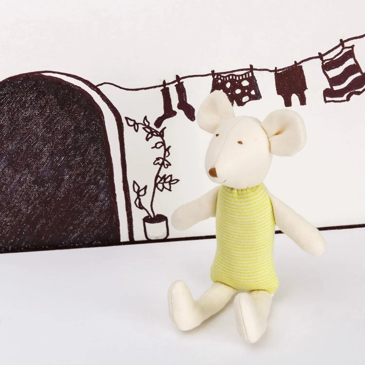 Leo the Mouse Organic Cotton Doll