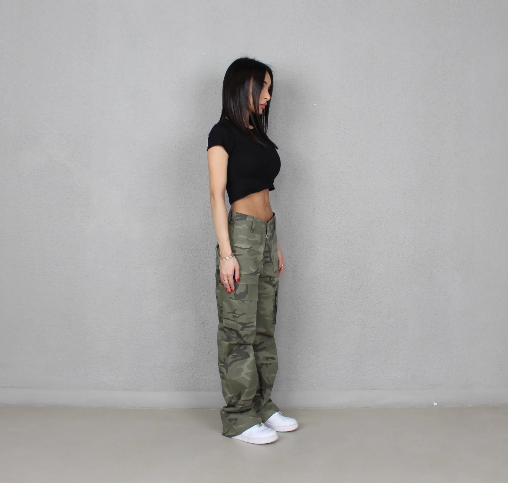 LIGHT CAMO CARGO PANTS