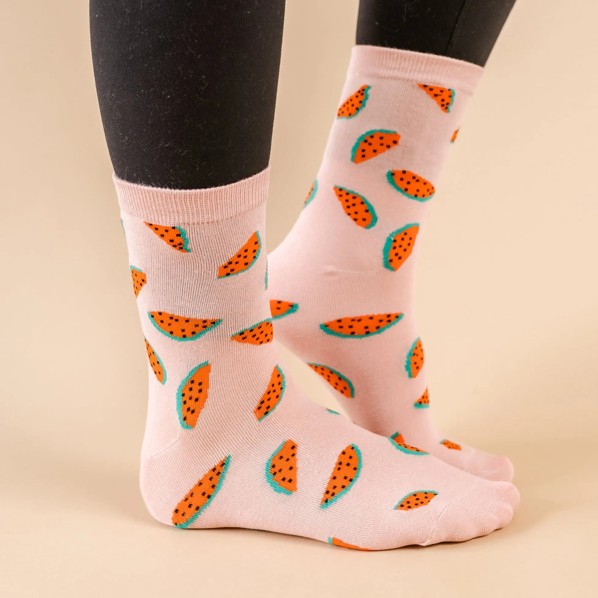 LMSS® CREW SOCKS - WATERMELON