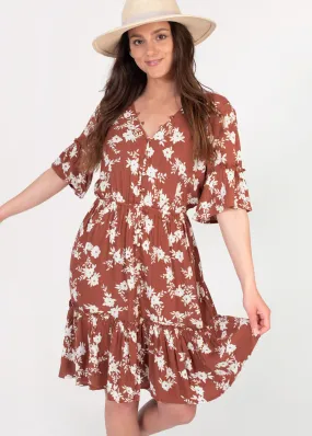 Love Game Floral Ruffle Dress