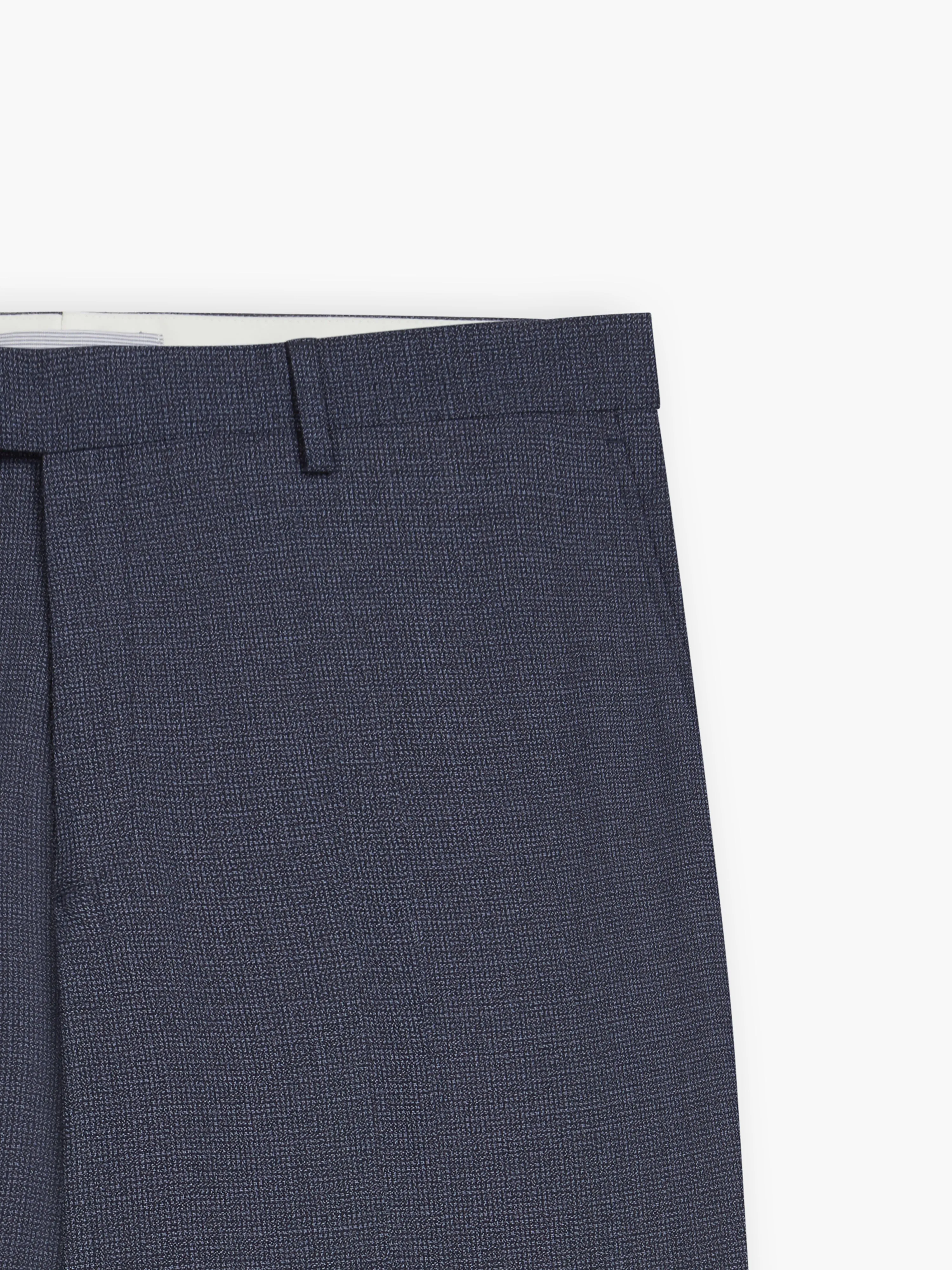 Lovell Infinity Slim Fit Blue Semi Plain Trousers