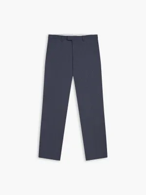 Lovell Infinity Slim Fit Blue Semi Plain Trousers