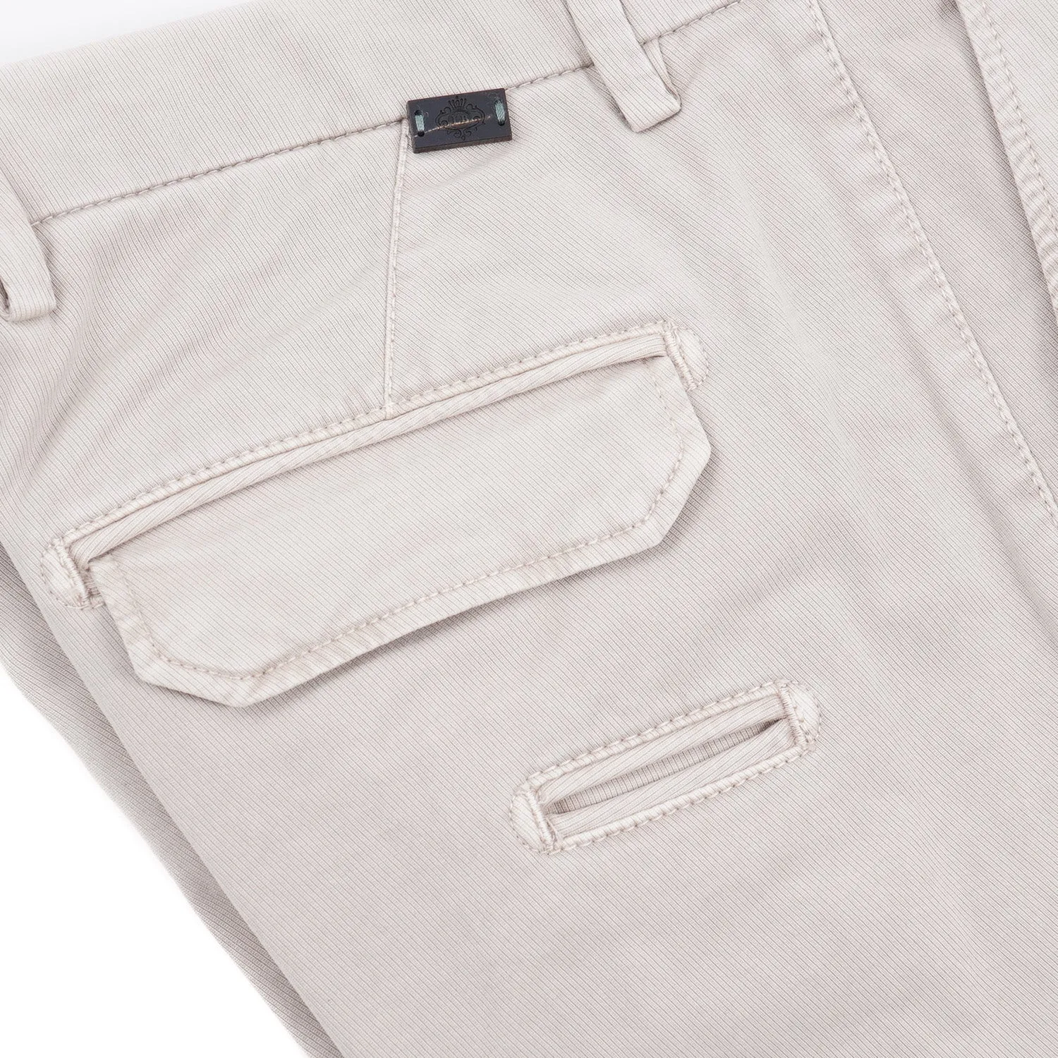 Luigi Borrelli Cotton Pants with Cargo Pockets