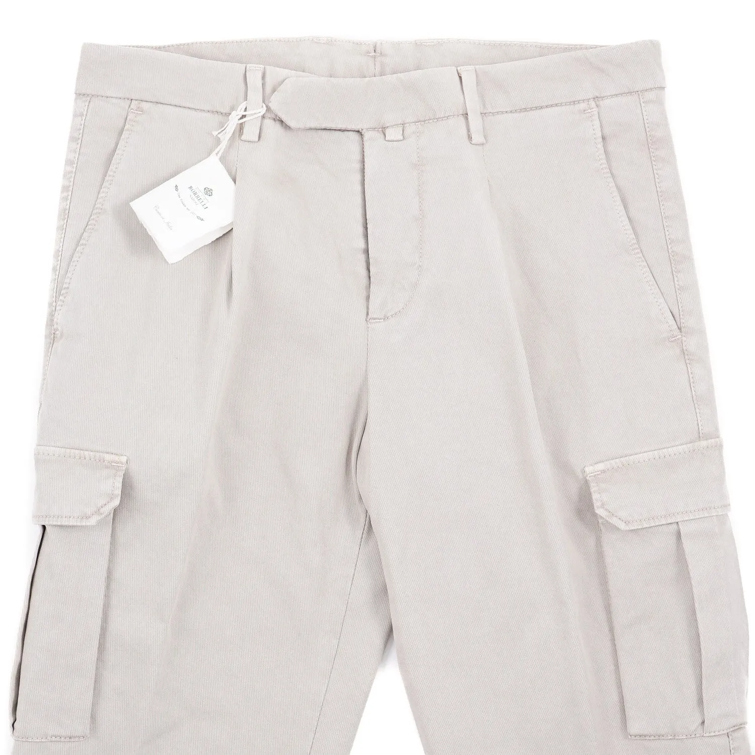 Luigi Borrelli Cotton Pants with Cargo Pockets