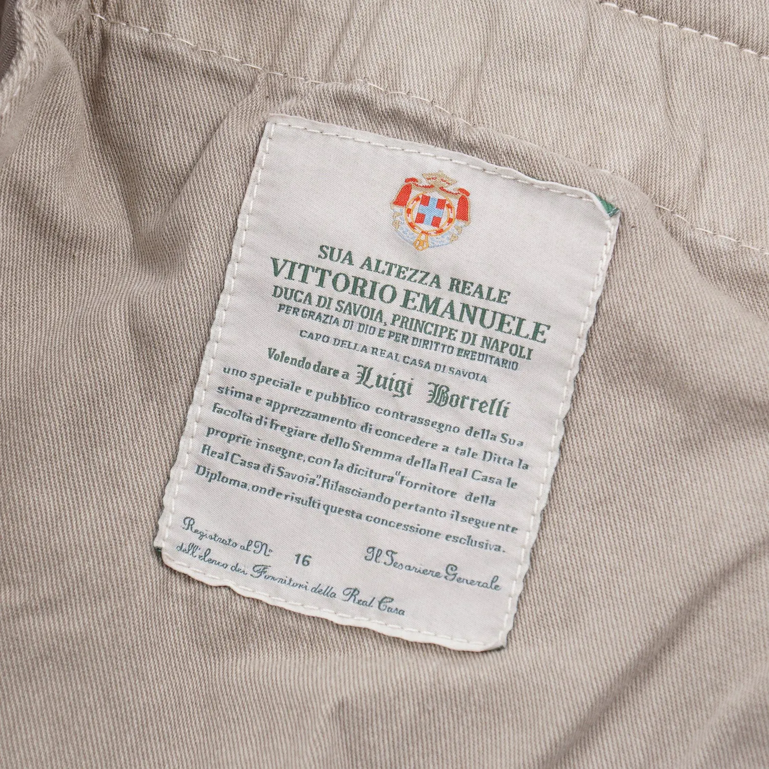 Luigi Borrelli Cotton Pants with Cargo Pockets