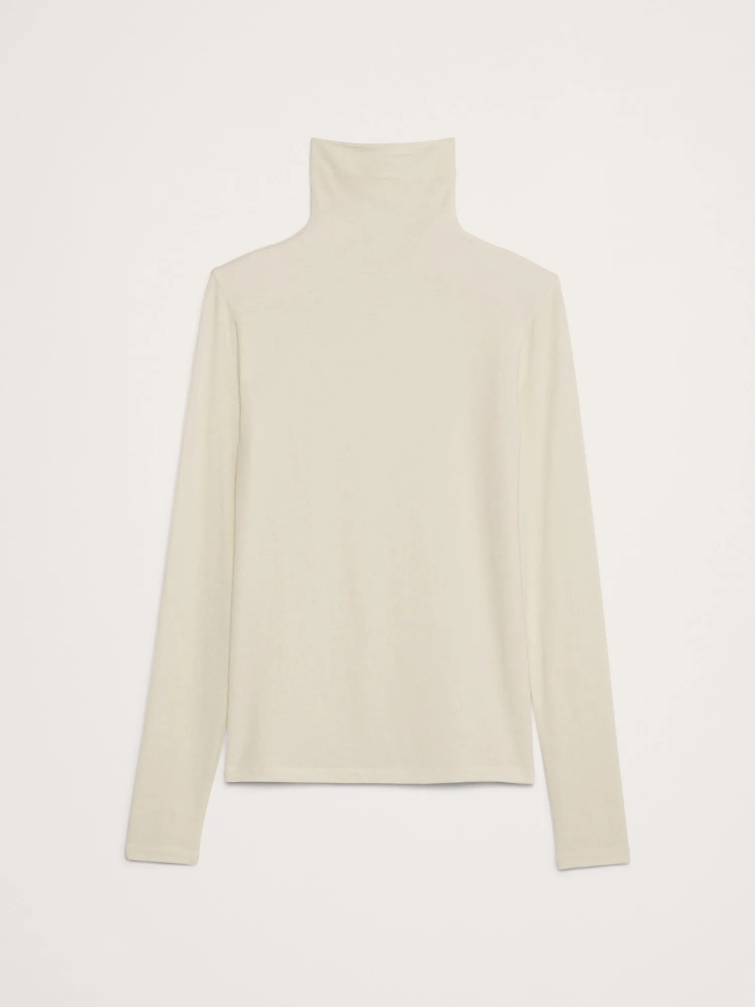 Luxe Wool-Blend Turtleneck T-Shirt