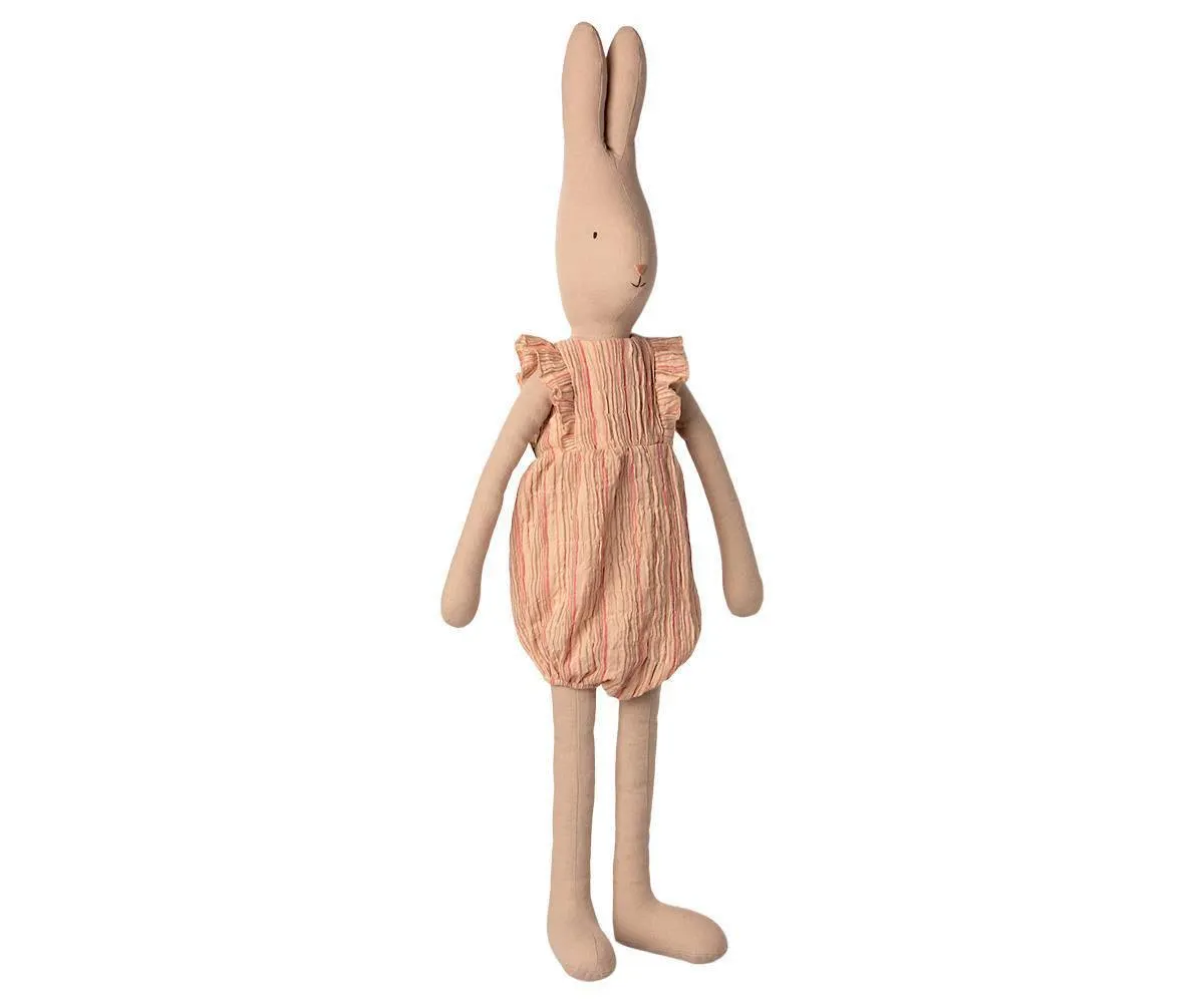 Maileg Size 5 Bunny Rabbit Striped Jumpsuit  Retired LAST ONE