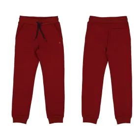 Mayoral Basic Cuffed Fleece Trousers Wine 705 5108