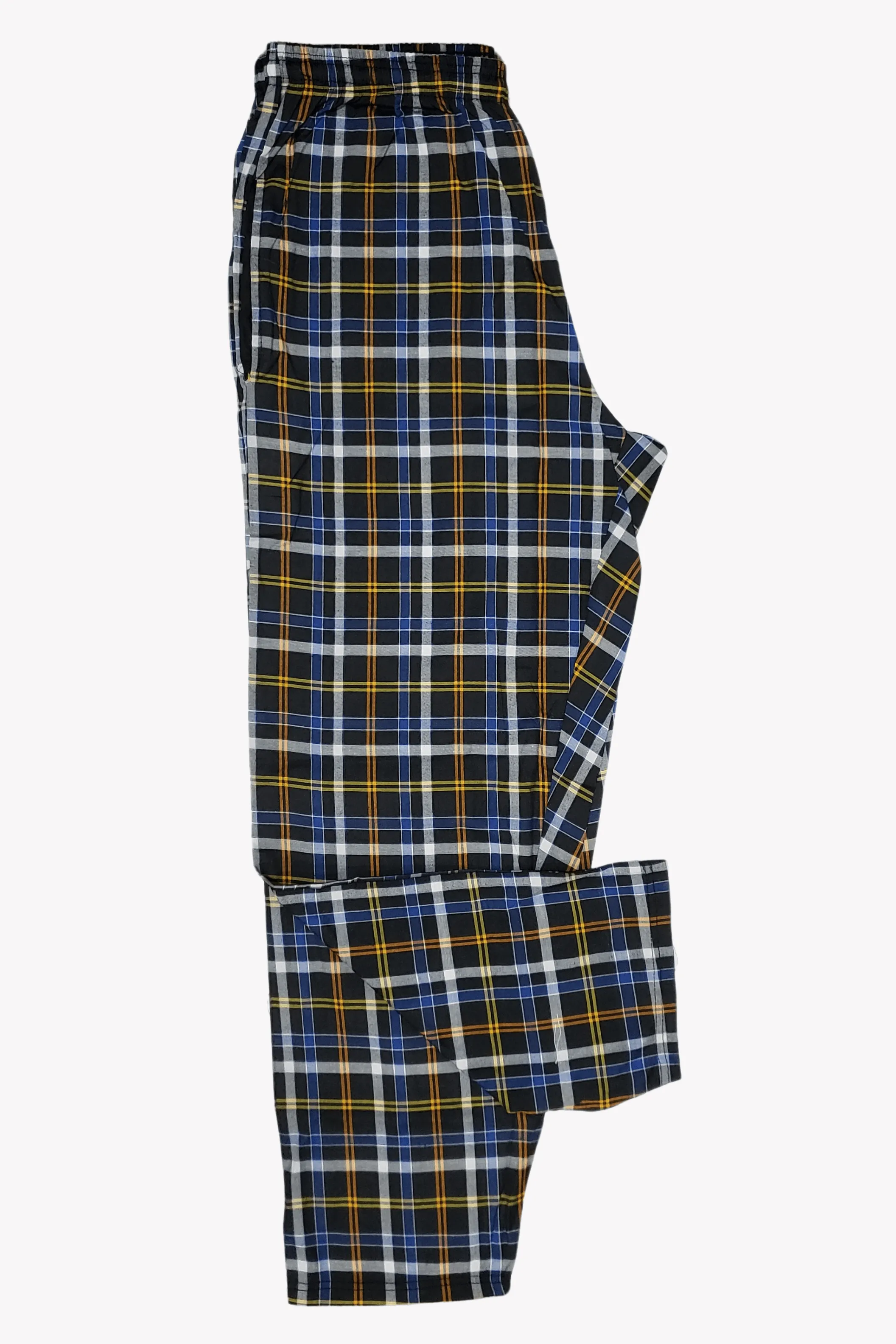 Men's Essential Poly-Cotton  Wide-Check Trouser