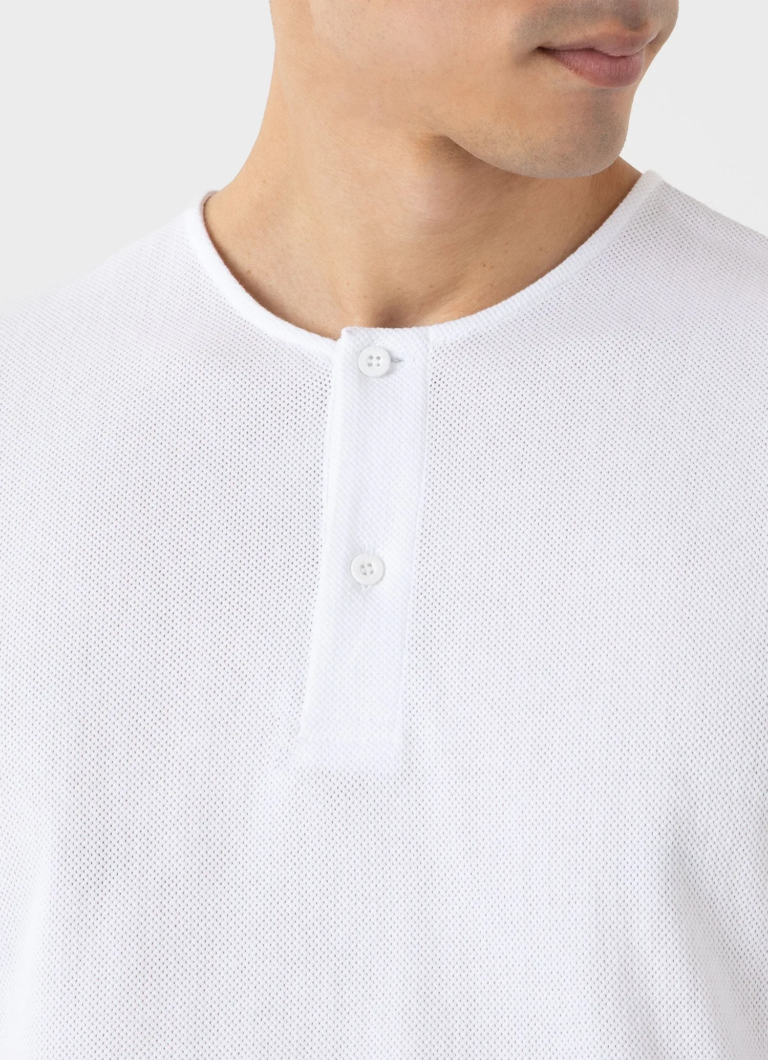 Men's Riviera Henley in White