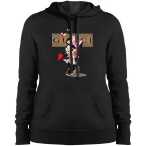 Minnie Mouse Love Couple T-shirt Valentine's Day T-shirt Women Hooded Sweatshirt