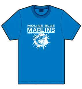 Moline Blue Marlins - Team T-Shirt 100% Cotton