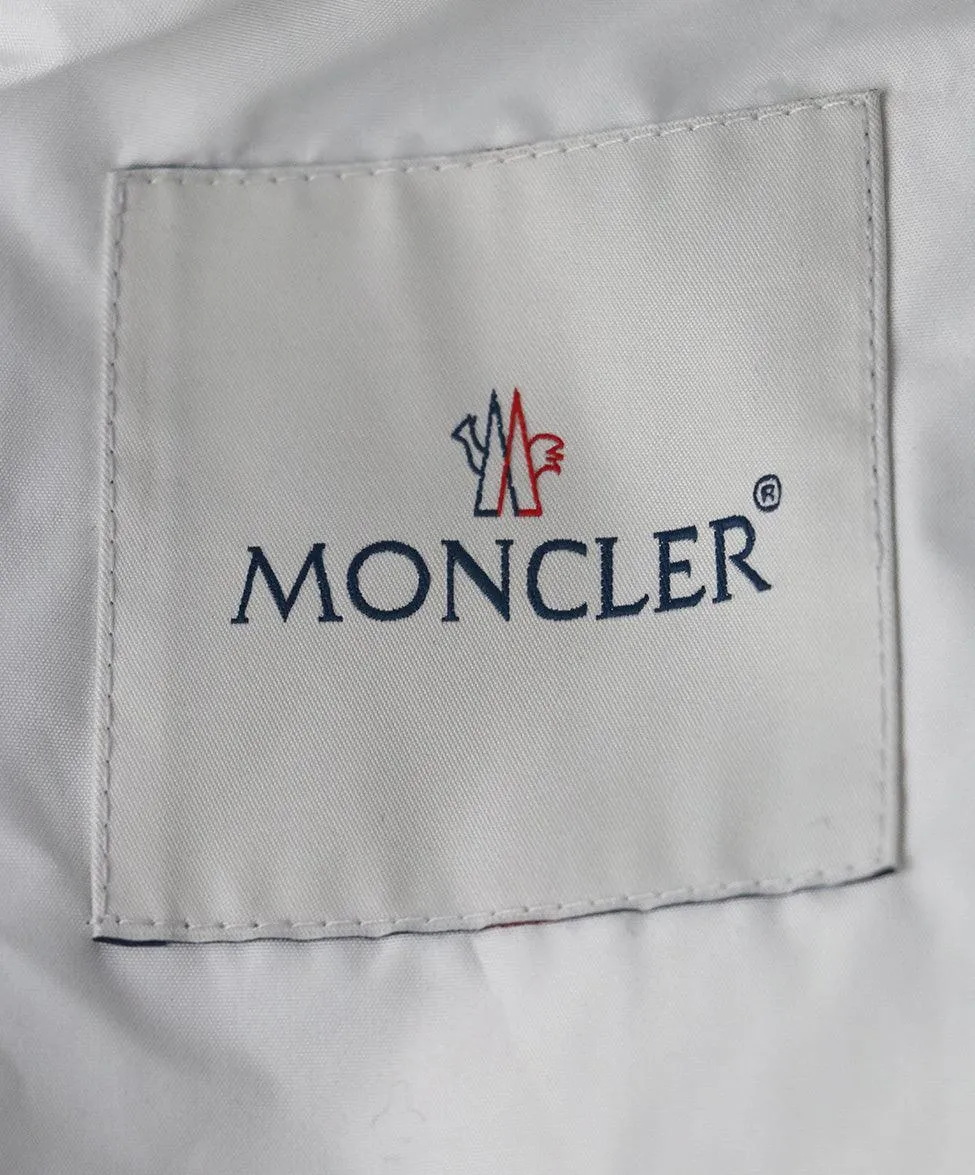 Moncler White Trench Coat sz 6