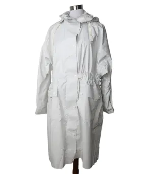 Moncler White Trench Coat sz 6