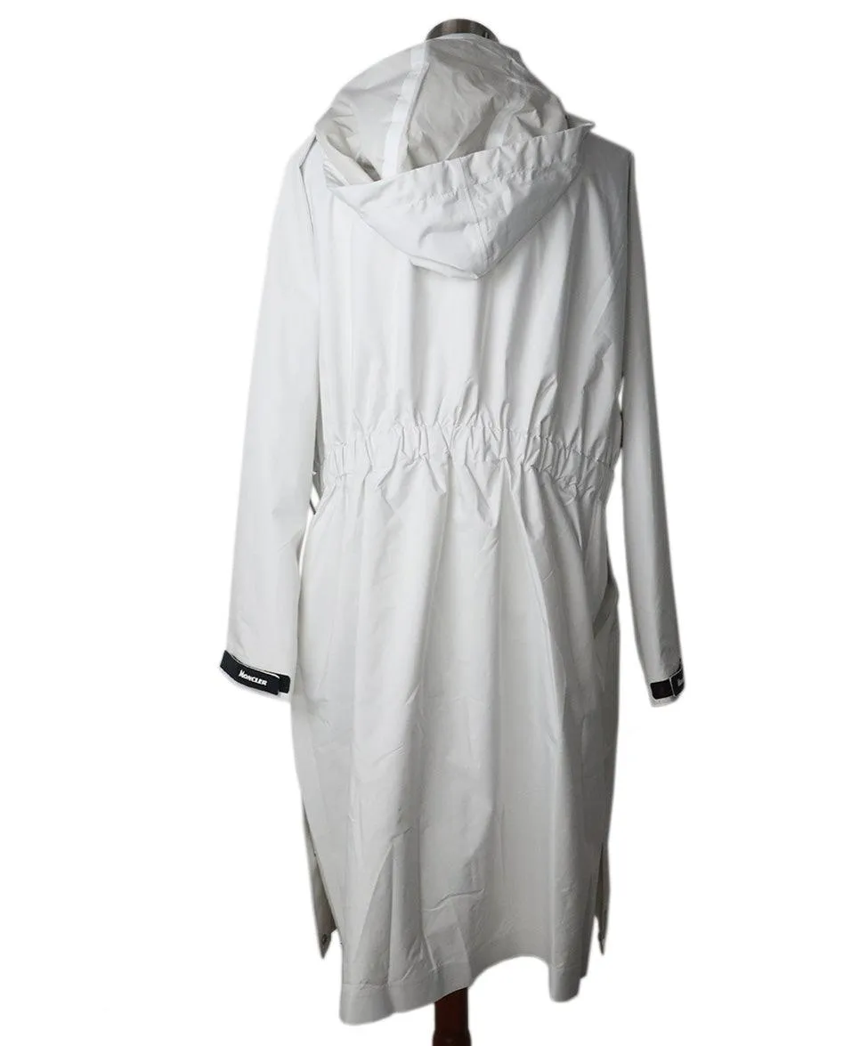 Moncler White Trench Coat sz 6