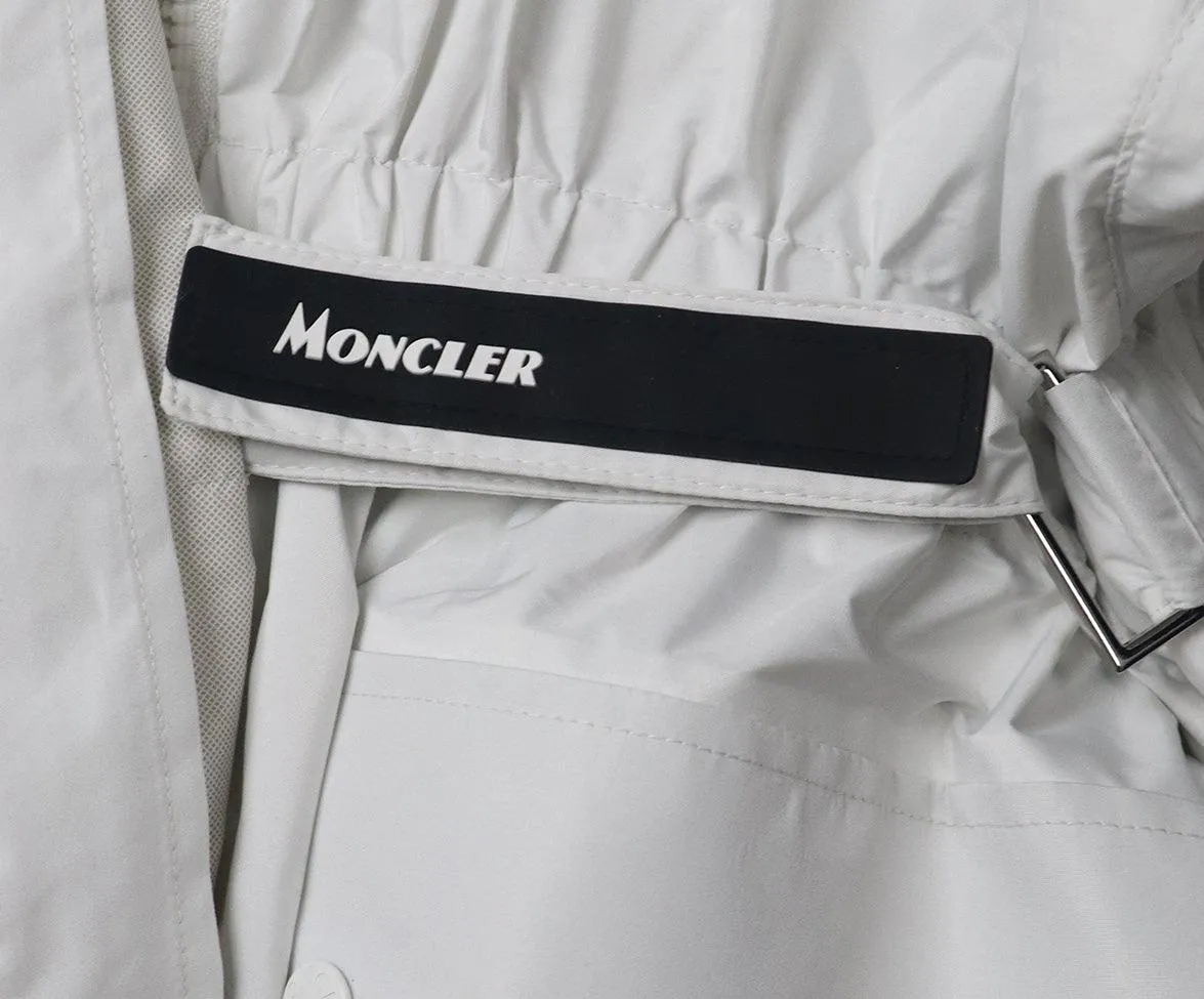 Moncler White Trench Coat sz 6