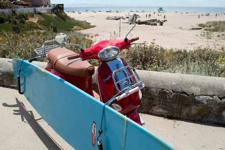 Moved By Bikes Moped Surfboard Racks