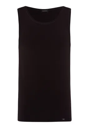 Natural Function Tencel Scoop Neck Tank Top | Deep Black 73183-2197