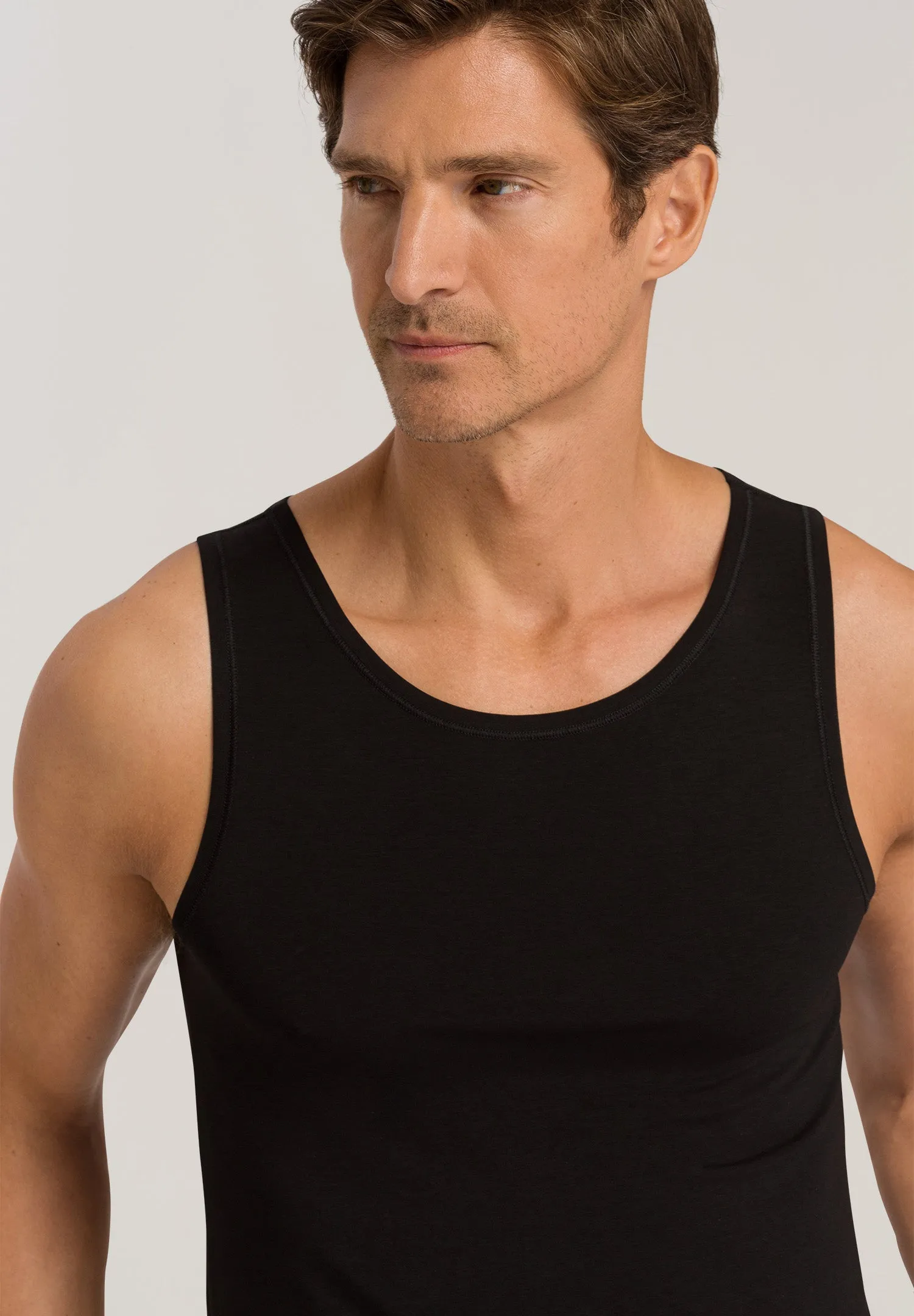 Natural Function Tencel Scoop Neck Tank Top | Deep Black 73183-2197