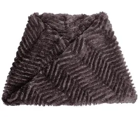 Neck Warmer - Chevron Faux Fur (Only Gray Left!)