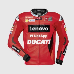 New High Quality Ducati Replica Moto gp 21 Leather Jacket