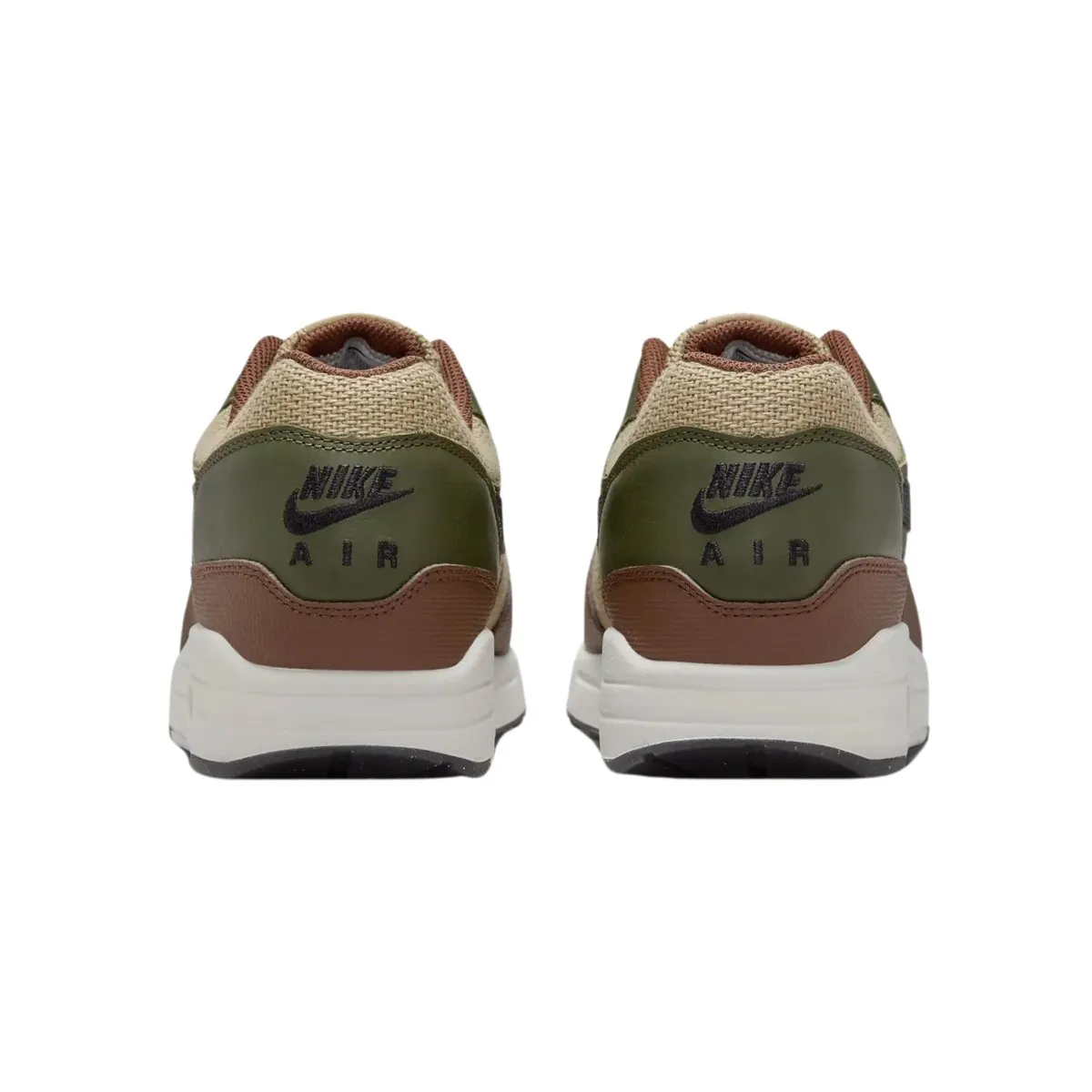 Nike Men's Air Max 1 Essential Premium Neutral Olive/Cargo Khaki/Cacao Wow/Black