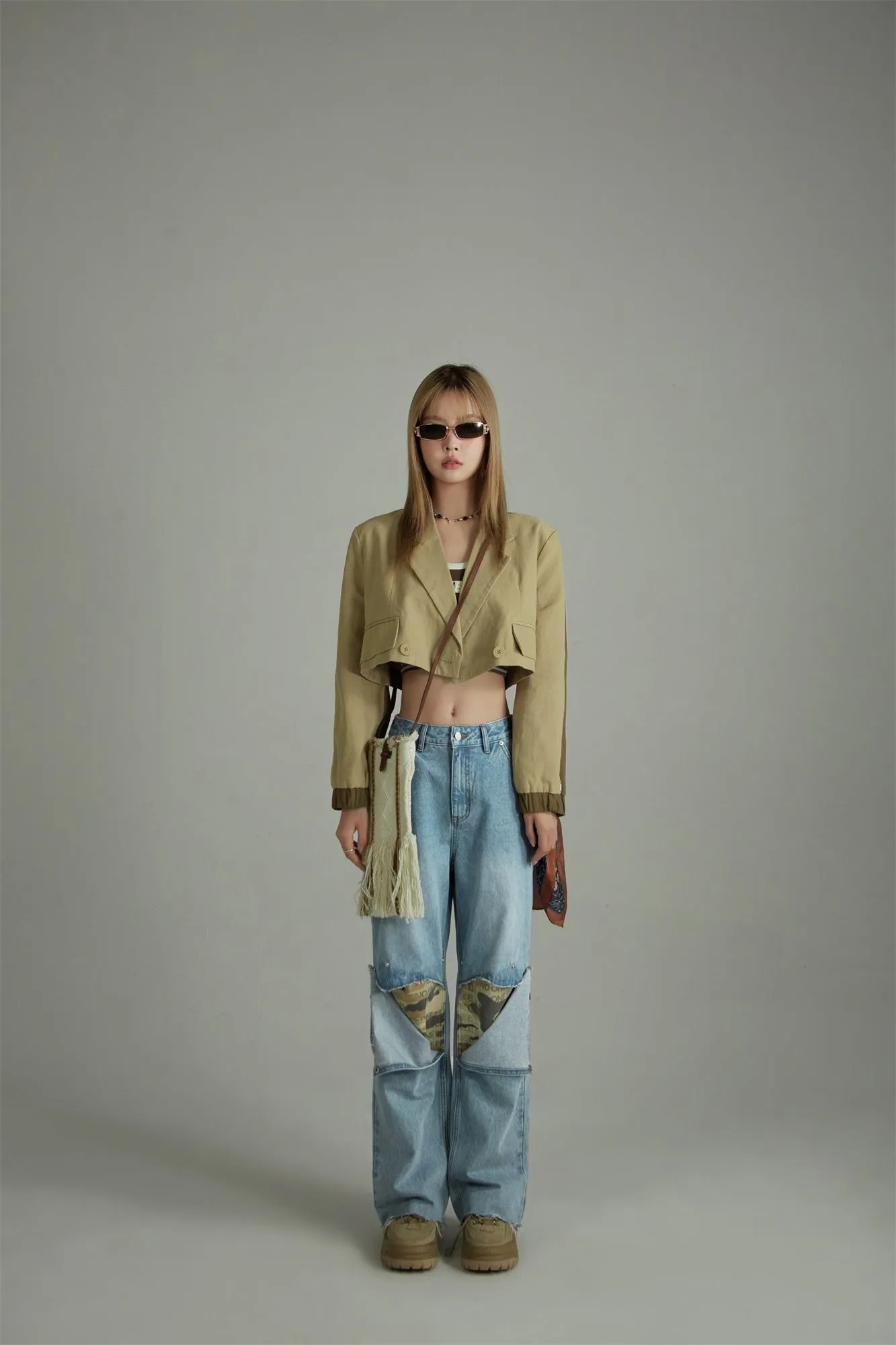 Noe Cropped Blazer Outer Jacket