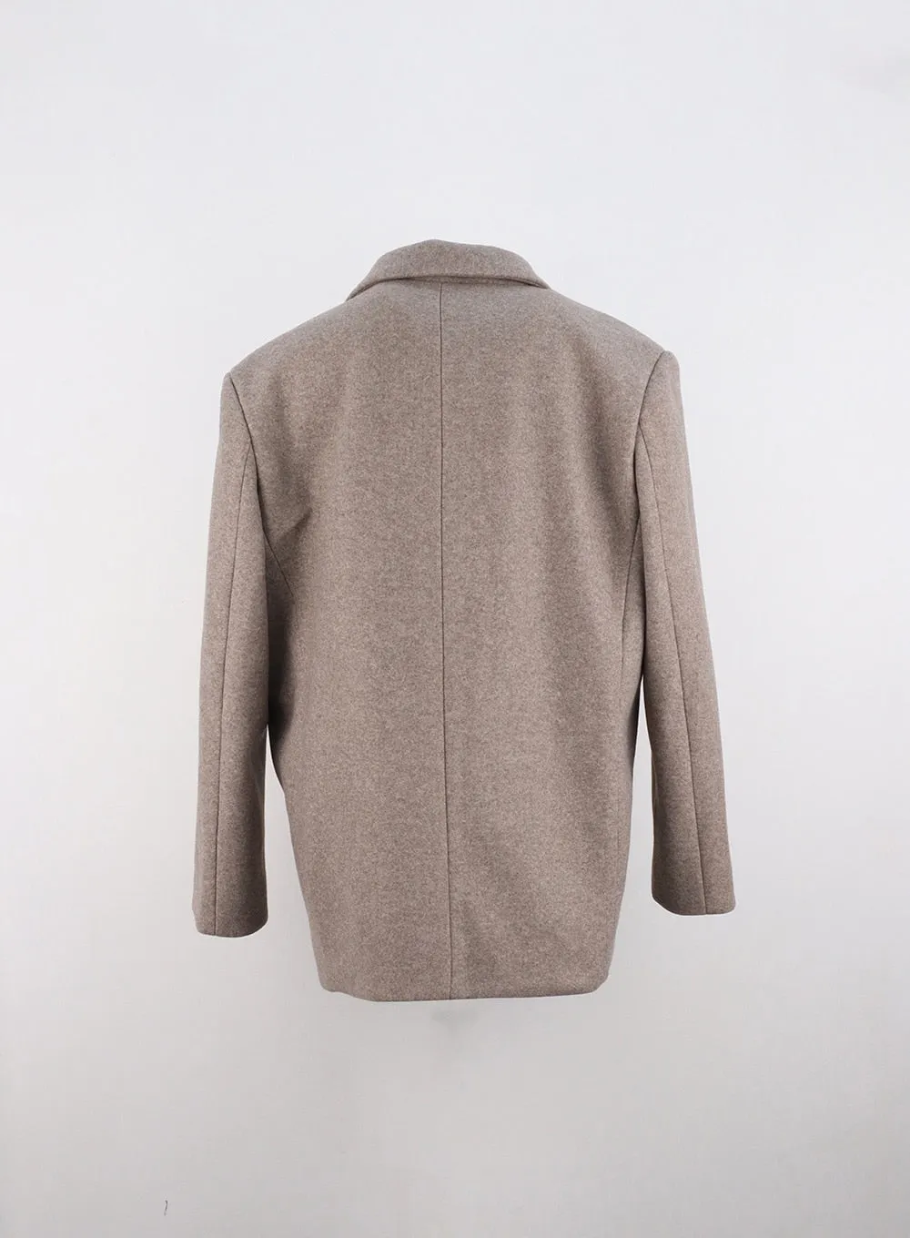 Notched Collar Wool Blazer OO325