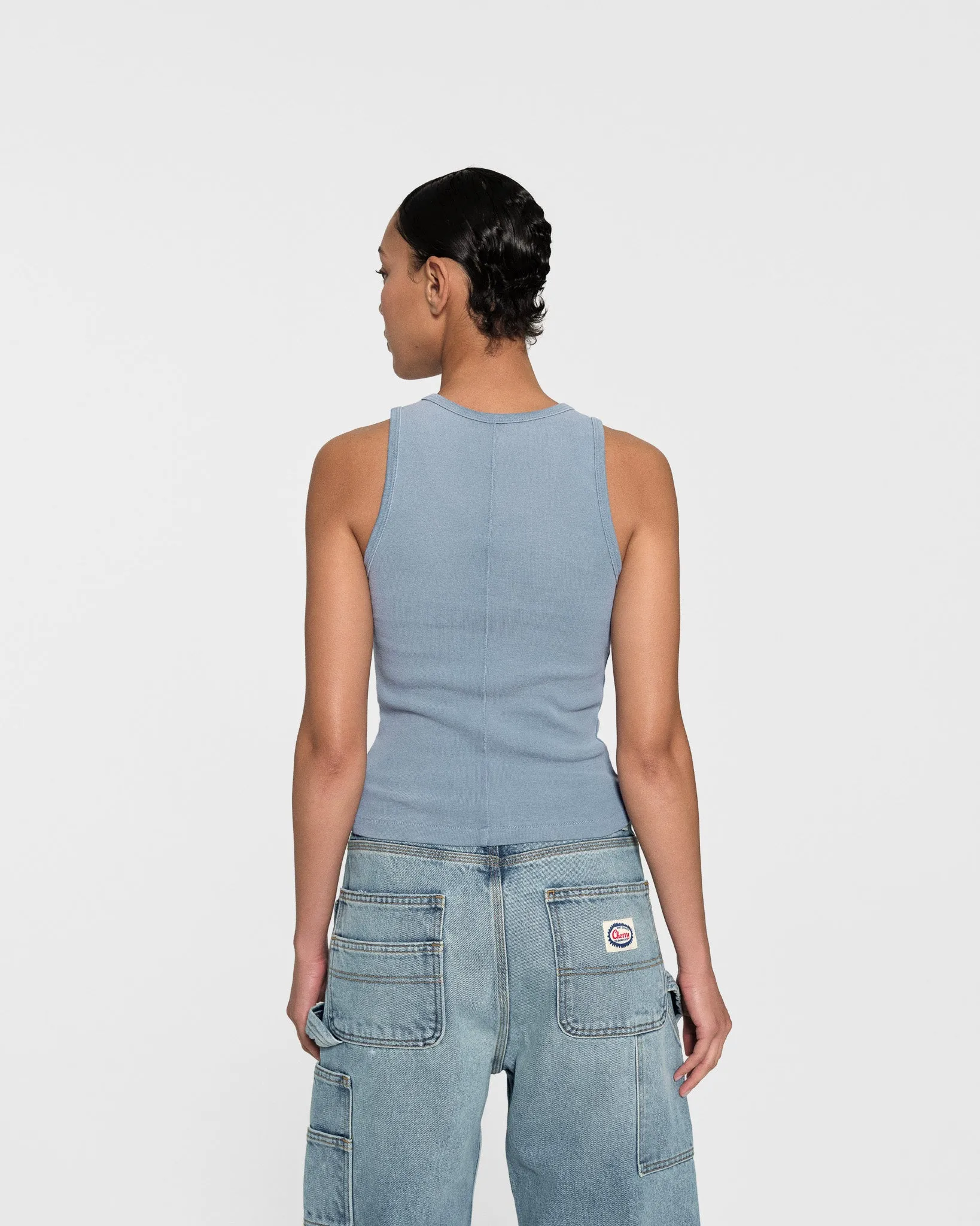 Off Road Tank Top (Dusty Blue)