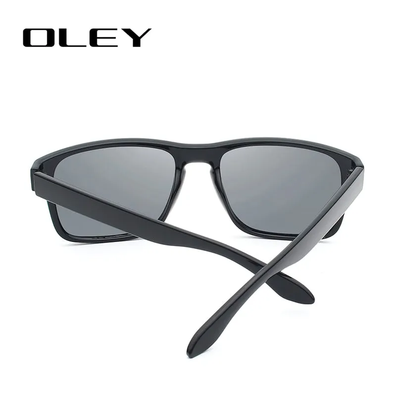 Oley Classic Polarized Sunglasses Men Glasses Driving Coating Black Frame Fishing Driving Y8133