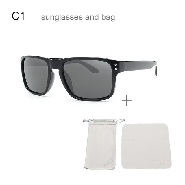 Oley Classic Polarized Sunglasses Men Glasses Driving Coating Black Frame Fishing Driving Y8133