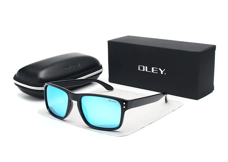 Oley Classic Polarized Sunglasses Men Glasses Driving Coating Black Frame Fishing Driving Y8133