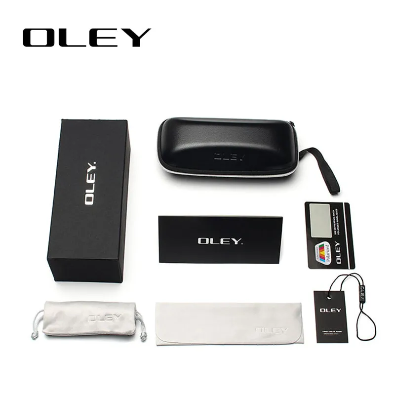 Oley Classic Polarized Sunglasses Men Glasses Driving Coating Black Frame Fishing Driving Y8133