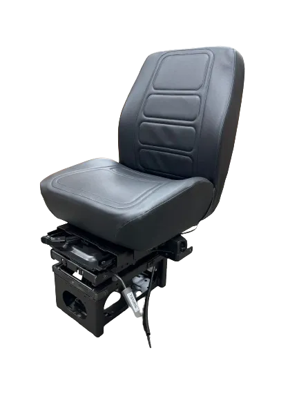 Onyx HD Mid Back Air Suspension Seat – Driver Swivel, Fixed Back in Black Cloth