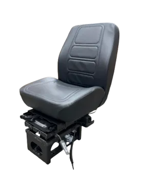 Onyx HD Mid Back Air Suspension Seat – Driver Swivel, Fixed Back in Black Cloth