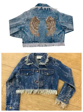 Ooh La La Couture Wings Denim Jacket