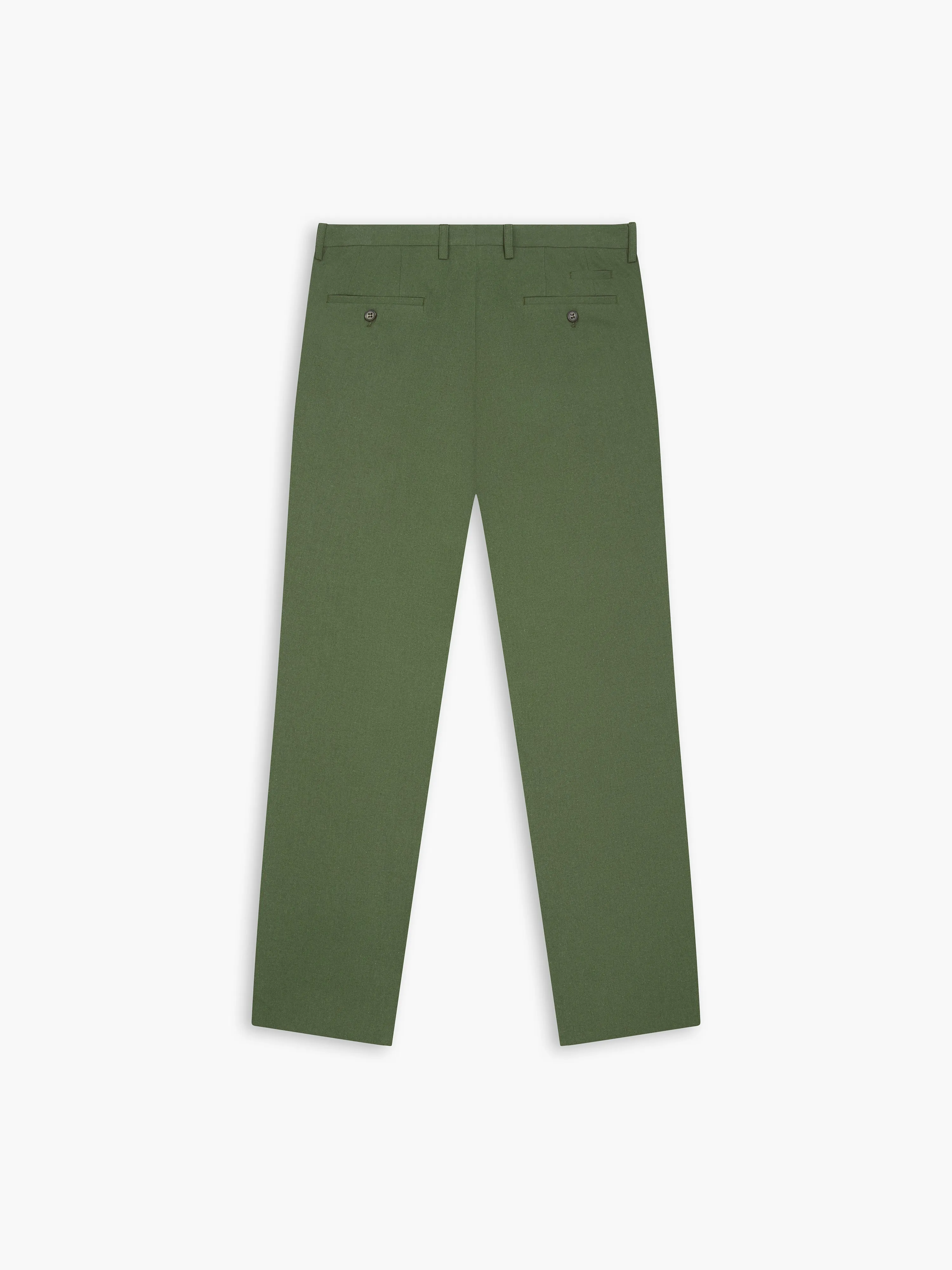 Piccadilly Linen Slim Dark Green Suit Trouser