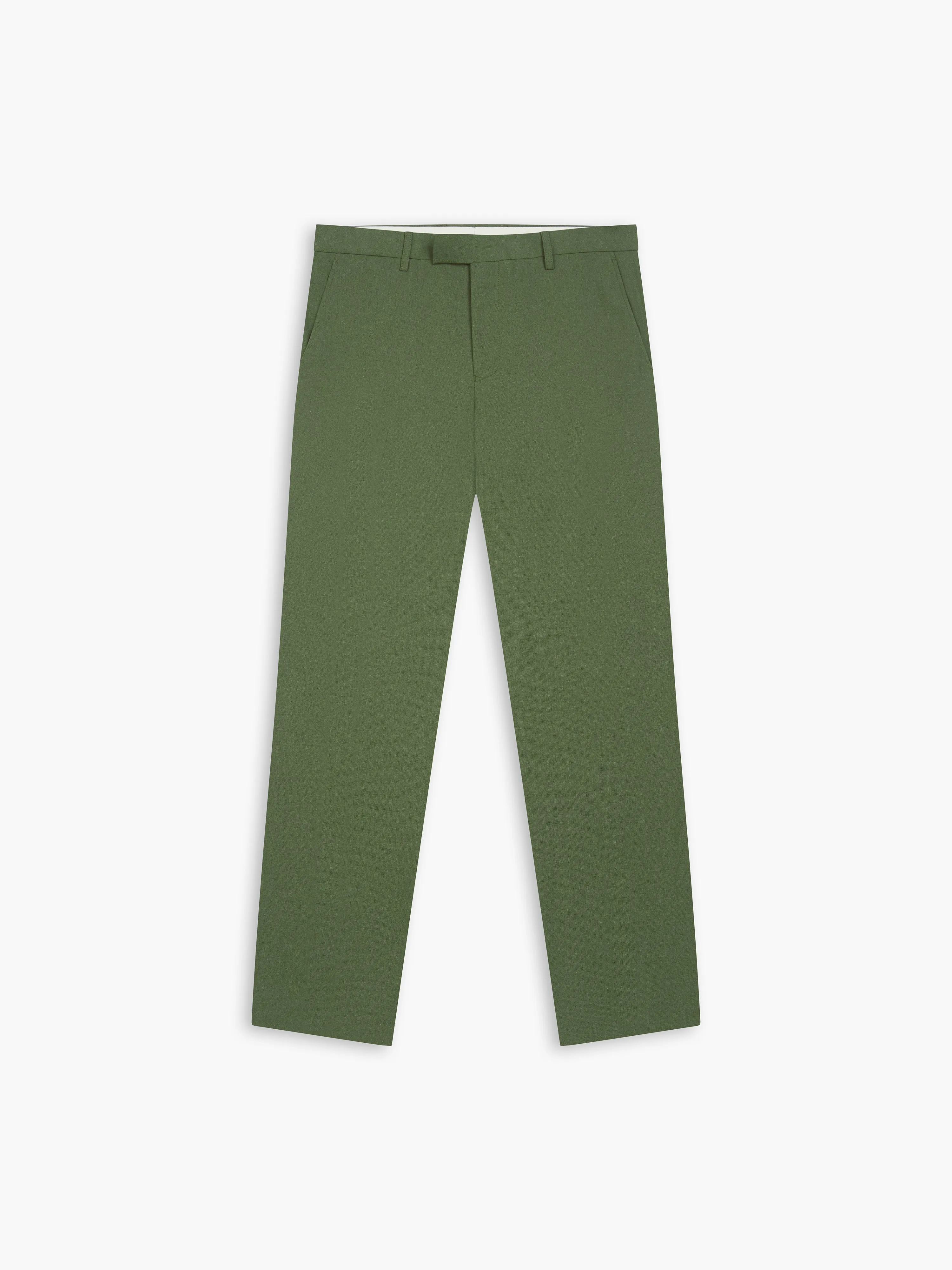 Piccadilly Linen Slim Dark Green Suit Trouser