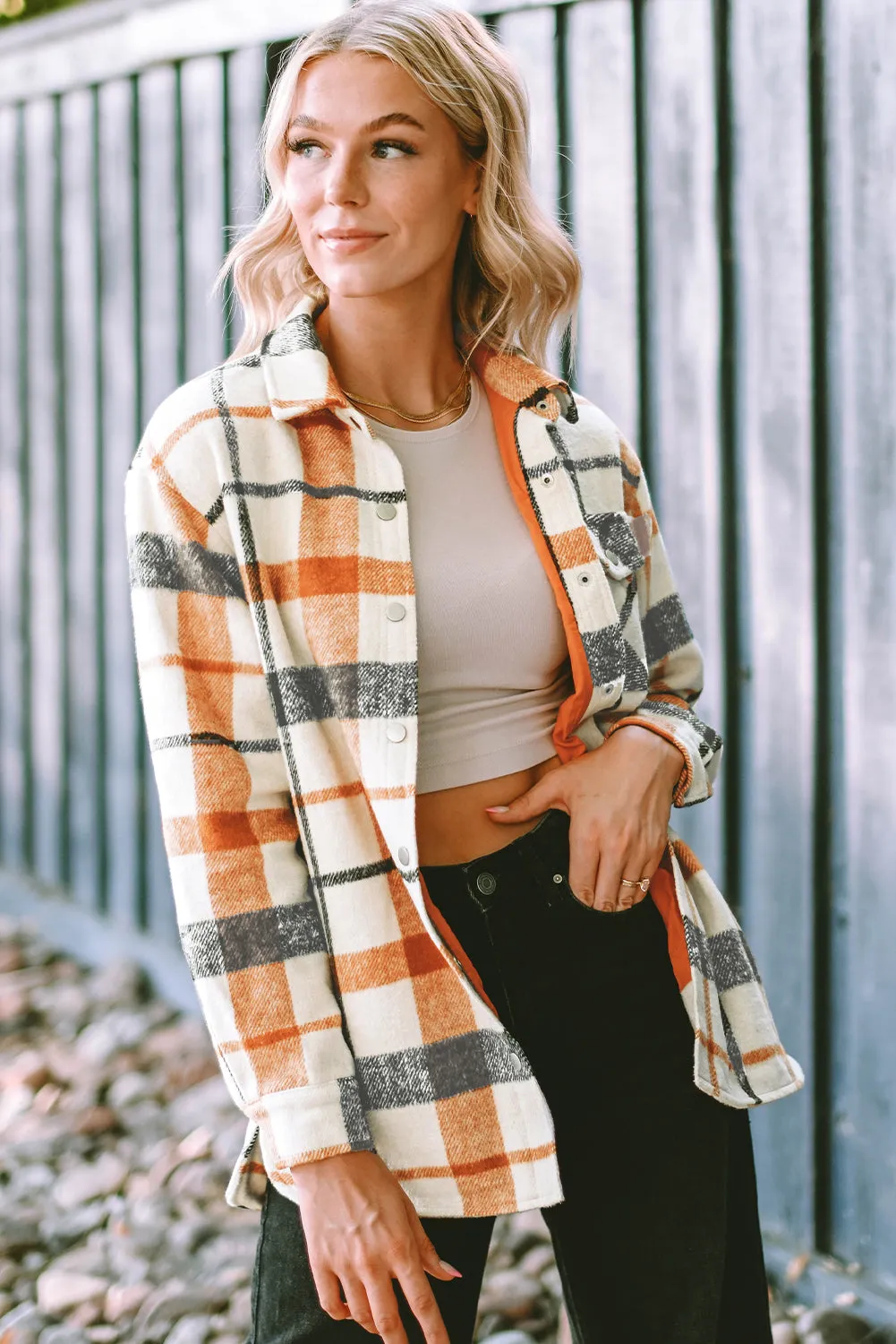 Plaid Comfy Jacket