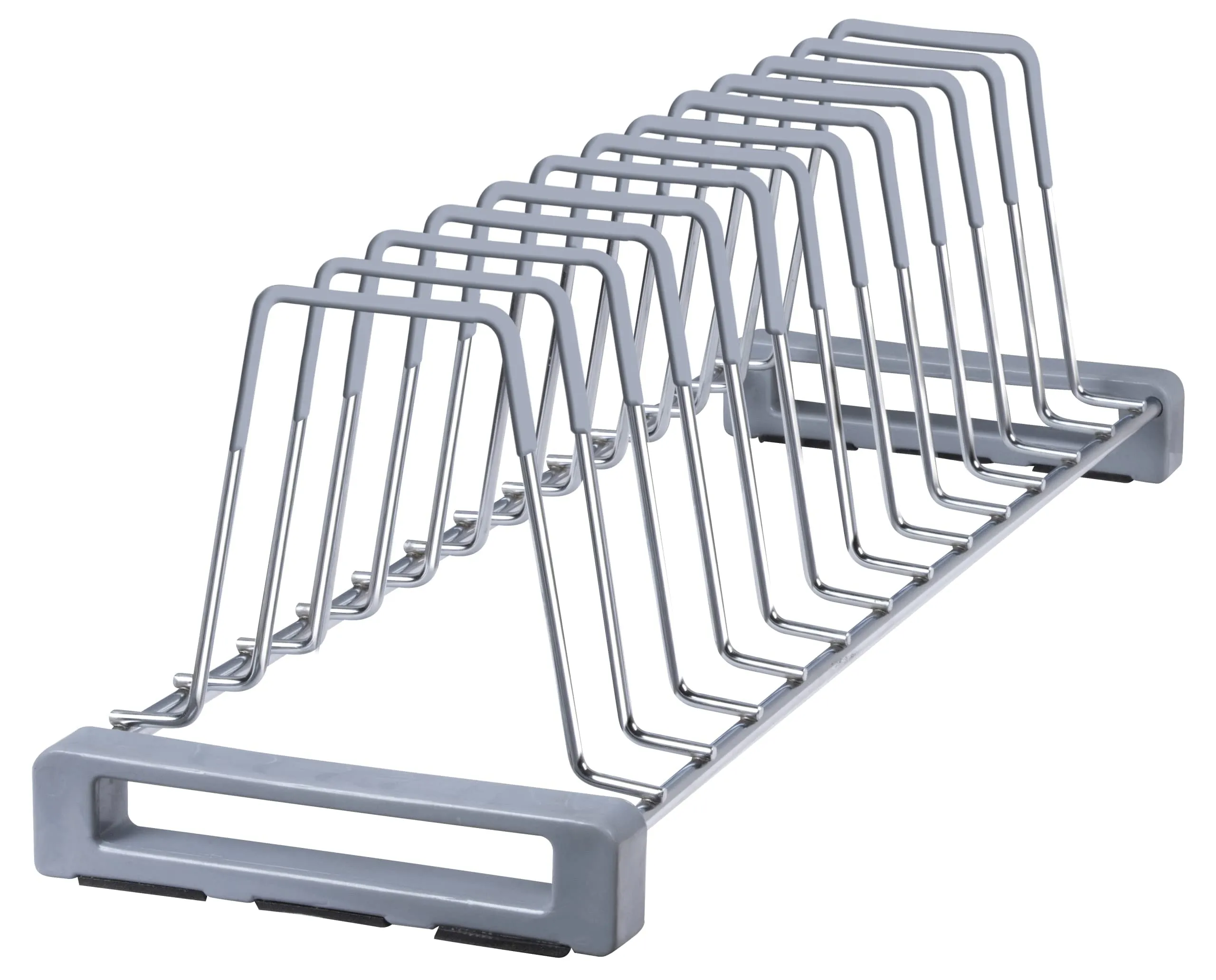 Plantex Stainless Steel Plate Stand/Dish Rack/Thali Stand for Modular Kitchen/Tandem Box Accessories - Pack of 1 (Chrome Finish)